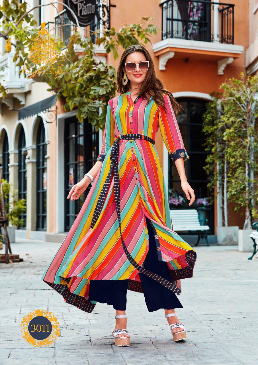 F.Season's Vol.3 Kajal Style Heavy Rayon Long Kurti F.Season's Vol.3 Kajal Style Heavy Rayon Long Kurti